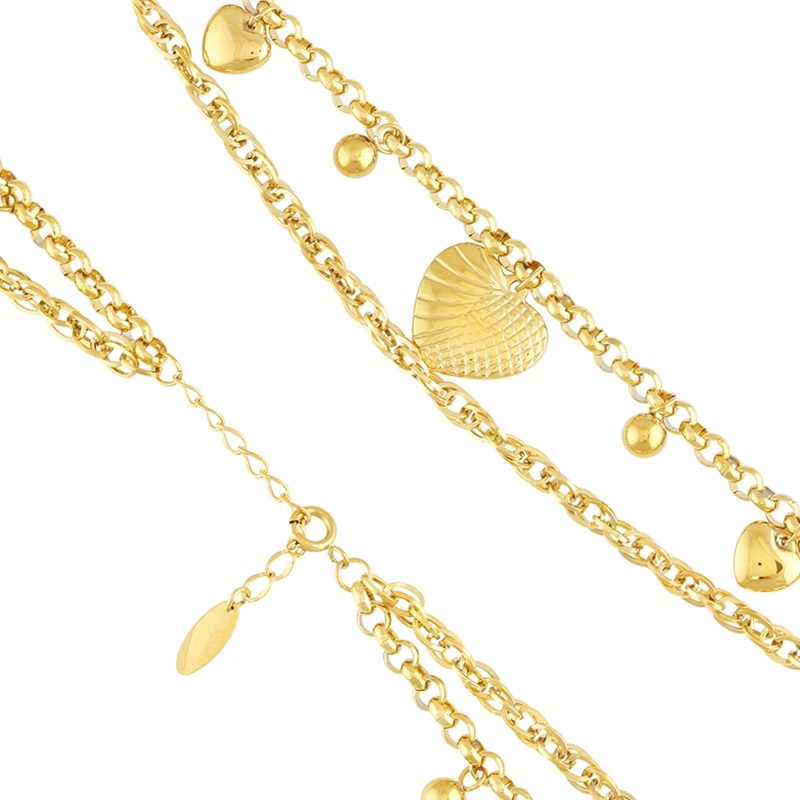 Brățară din oțel chirurgical aurit , lanț elegant cu zale ovale, durabilă și rafinată, Naiara® Brățară din oțel chirurgical aurit , lanț elegant cu zale ovale, durabilă și rafinată, Naiara®