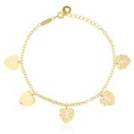 Brățară din oțel chirurgical, model frunze, Naiara®