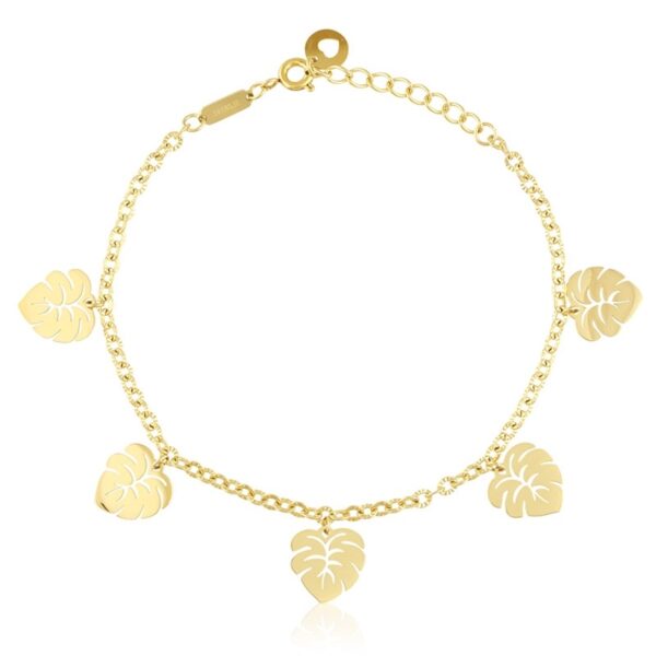 Brățară din oțel chirurgical, model frunze, Naiara®