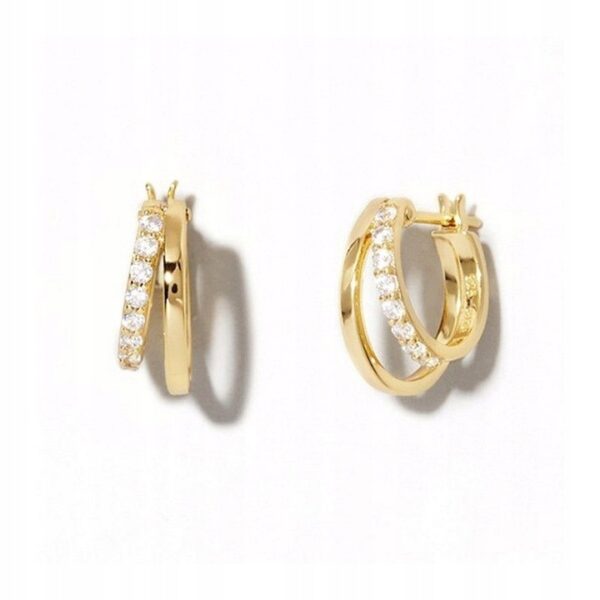 Cercei din oțel inoxidabil placat cu aur, Naiara®