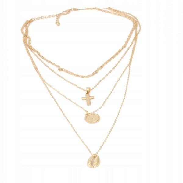 Colier cu 4 lantisoare dimensiuni diferite, intre 36-60 cm, Naiara®