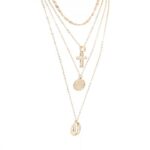 Colier cu 4 lantisoare dimensiuni diferite, intre 36-60 cm, Naiara®