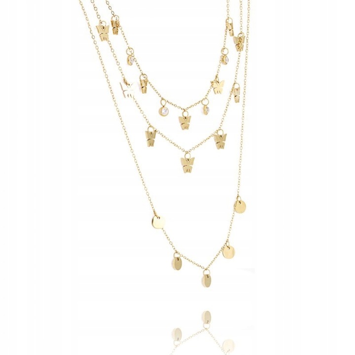 Colier din oțel chirurgical placat cu aur de 14K, Naiara® Colier din oțel chirurgical placat cu aur de 14K, Naiara®