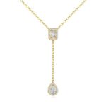 Colier elegant din oțel inoxidabil placat cu aur 14K, lungime lant 40 cm, Naiara®