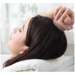 Dispozitiv masaj pentru scalp cu dispenser pentru ulei si masca pentru par, Naiara®