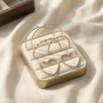 Set 3 perechi de cercei aurii tip hoop ,design clasic, răsucit și ondulat pentru orice ocazie, Naiara®