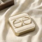 Cercei eleganți din oțel chirurgical placat cu aur 14K – rotunzi, dimensiune 4 x 4 cm, Naiara®