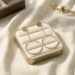 Cercei lungi aurii cu cercuri, prindere tip știft – design minimalist și elegant, 8 x 4 cm, Naiara®