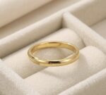 Inel elegant placat cu aur 18K – design clasic și rafinat, mărime 6, Noem®