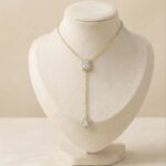 Colier elegant din oțel inoxidabil placat cu aur 14K, lungime lant 40 cm, Naiara®