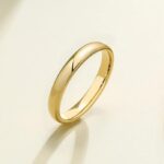 Inel elegant placat cu aur 18K – design clasic și rafinat, Naiara®