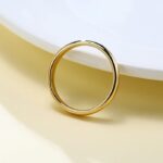 Inel elegant placat cu aur 18K – design clasic și rafinat, Naiara®