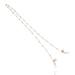 Lanț pentru ochelari cu perle și detalii aurii, lungime 71 cm, Naiara®