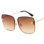 Ochelari de soare cu ramă metalică aurie și detaliu cu albină, Naiara®