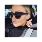 Ochelari de soare tip pisică cu ramă neagră, Naiara®