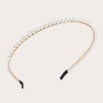 Bentita din perle cu detalii aurii, diametru 12 cm, Naiara®