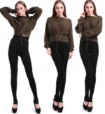 Colanți damă îmblăniți cu talie înaltă – model călduros pentru iarnă, Noem®