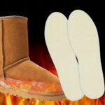 Set 2 Branturi tip talpic cu spuma izolatoare de latex acoperite cu blana de miel, 36-46, Noem®