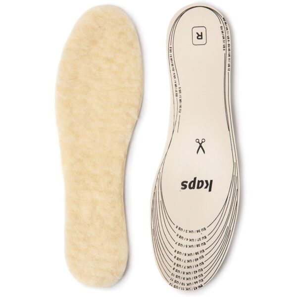 Set 2 Branturi tip talpic cu spuma izolatoare de latex acoperite cu blana de miel, 36-46, Noem®