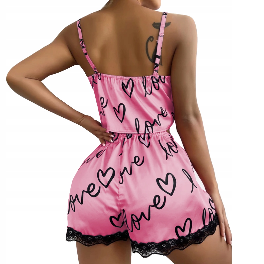 Set pijama 2 piese, imprimeu Love, marime universala, Noem®1 Set pijama 2 piese, imprimeu Love, marime universala, Noem®