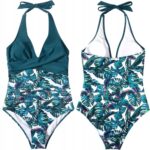 Costum de baie întreg modelator damă – push-up, design elegant, Noem®