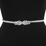 Curea tip brățară metalica pentru talie,accesoriu Elegant pentru Rochii sau Ținute de Ocazie, elastica, lungime maxima 125 cm, Noem