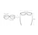 Ochelari de soare damă – ramă transparentă nude si lentile maro gradient, Noem®