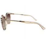 Ochelari de soare damă – ramă transparentă nude si lentile maro gradient, Noem®