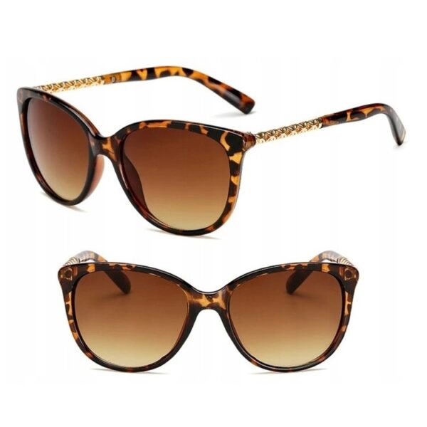Ochelari-de-soare-dama-negru-tip-tortoise-cu-brat-auriu-impletit-Noem®
