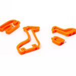 Set 4 forme model diverse animale pentru aluat, Gonga® Portocaliu