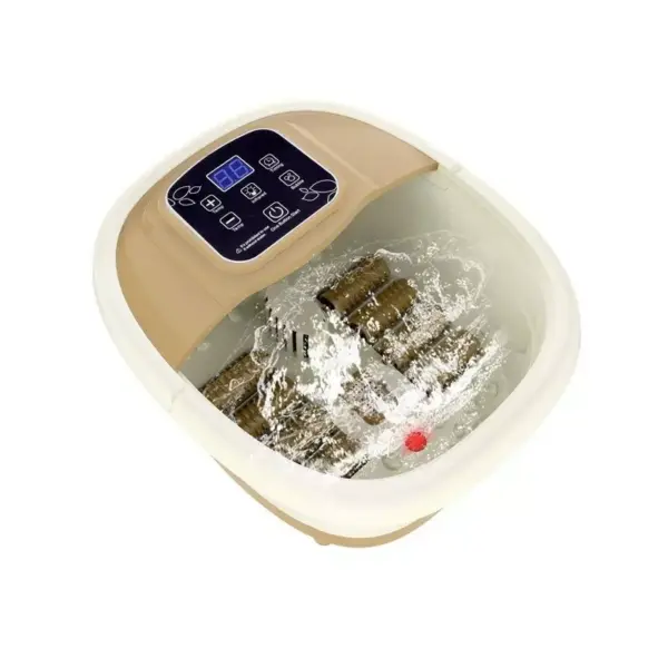 Aparat de masaj pentru picioare, SPA, 500w, 8 role, Gonga® Crem