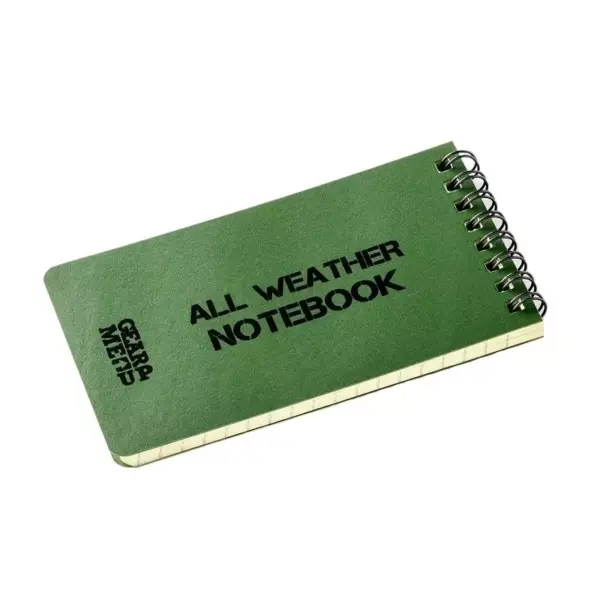 Caiet de notite, rezistent la apa, impermeabil, Gonga® Verde