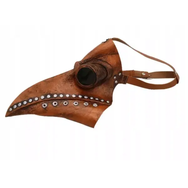 Masca horror model Doctorul Ciumei, 25x26 cm, Gonga® Maro