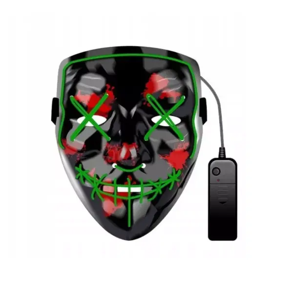 Masca Purge Horror cu LED, Gonga® Verde