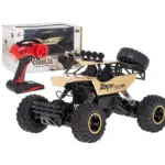 Masina de jucarie Rock Crawler, cu telecomanda, 4X4, Gonga® Auriu - imagine 4