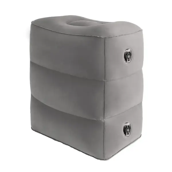 Perna gonflabila multifunctionala, inaltime variabila, pompa inclusa, inaltime maxima 45 cm, Gonga® Gri