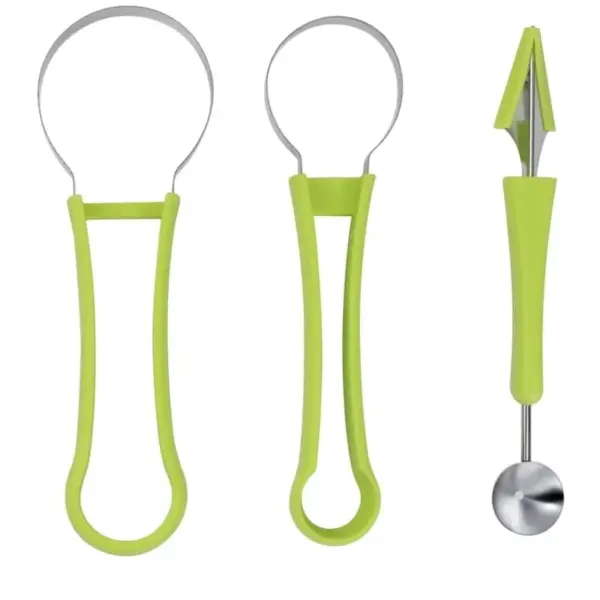 Set de instrumente pentru fructe 4 în 1, pentru decorarea fructelor, Gonga® Verde