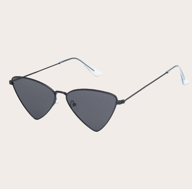 26.06.2026_09.40.16_REC_bg_F1ECE8 Ochelari de soare Fashion cu lentile triunghiulare ramă aurie și lentile negre, Noem® - imagine 1