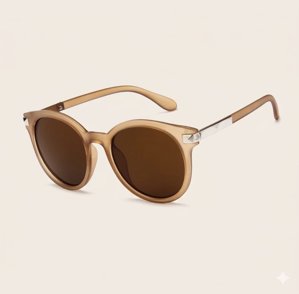 WhatsApp Image 2026-06-23 at 21.08.26 Ochelari de soare damă,maro, stil retro, ramă plastic, UV400, Noem® - imagine 1