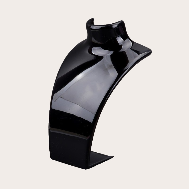 suport_bijuterii_bust_bg_F1ECE8 Suport bijuterii, bust, din plastic,13 cm x 19,5 cm x 7,5 cm, Noem® - imagine 1