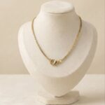 Lanț clasic damă placat cu aur 14K, lungime 45 cm, grosime 1.2 mm, Noem®