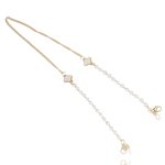 Lant pentru ochelari cu trifoi si perle, lungime 76 cm, Noem®