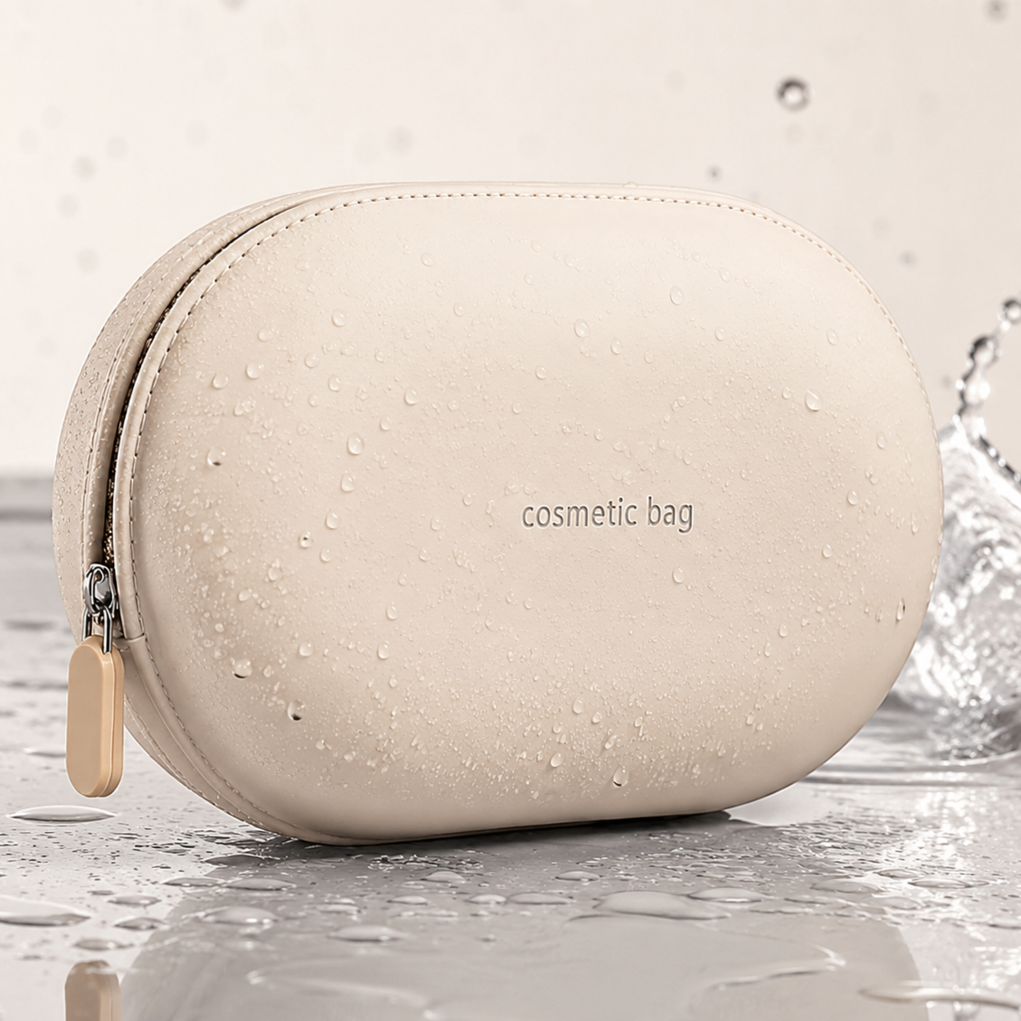 NO0446-KS158_04 Geantă cosmetică din silicon pentru femei, dimensiuni 18x11x7 cm, husă rigidă, Noem® - imagine 1