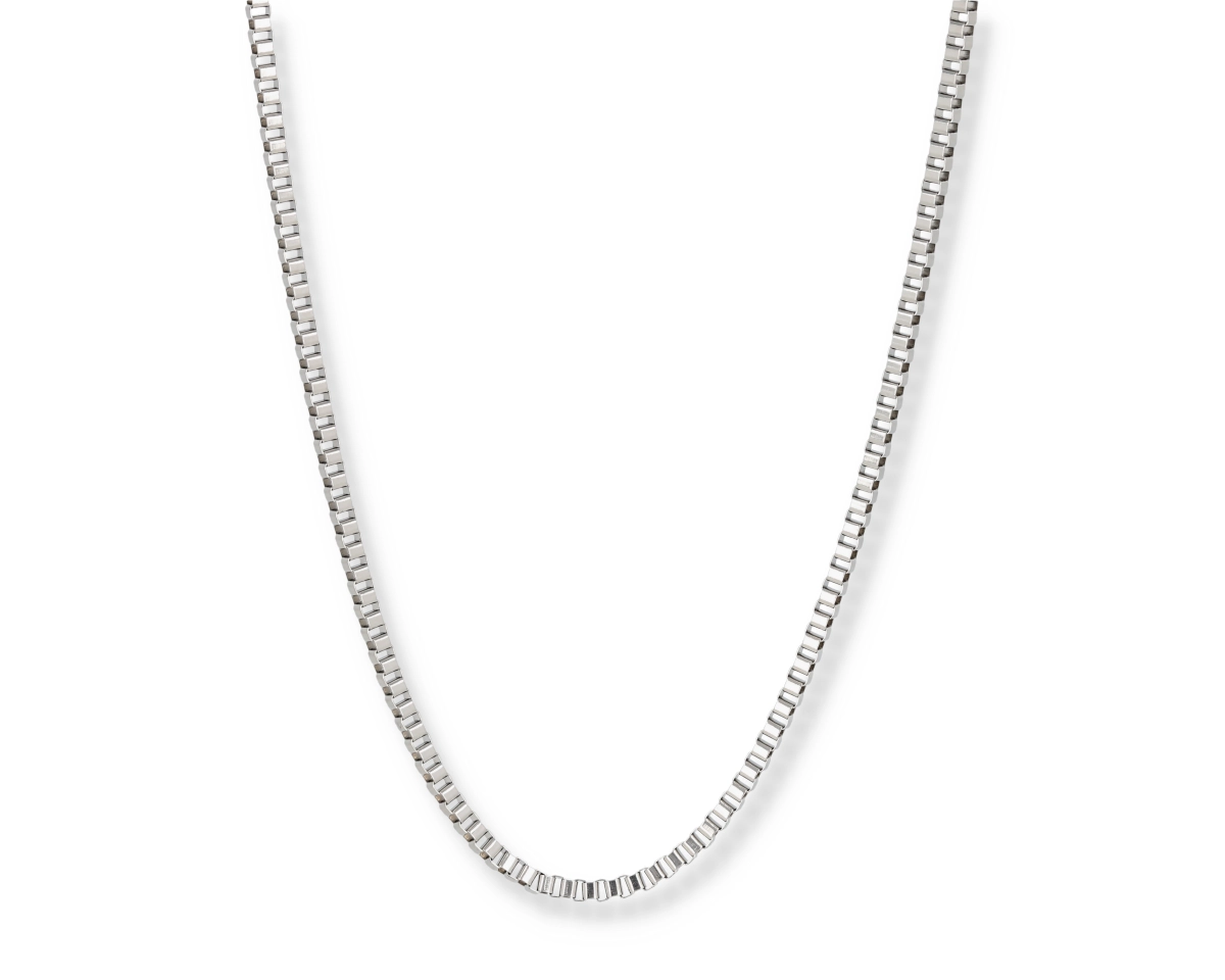NO0804-125-28-1_02 Colier bărbătesc elegant din oțel inoxidabil 316L, lungime 50 cm, colier minimalist de gât fără reglaj, Noem® - imagine 1
